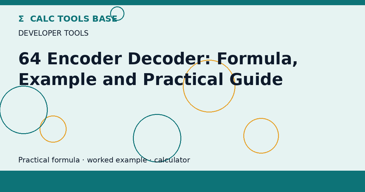 64 Encoder Decoder