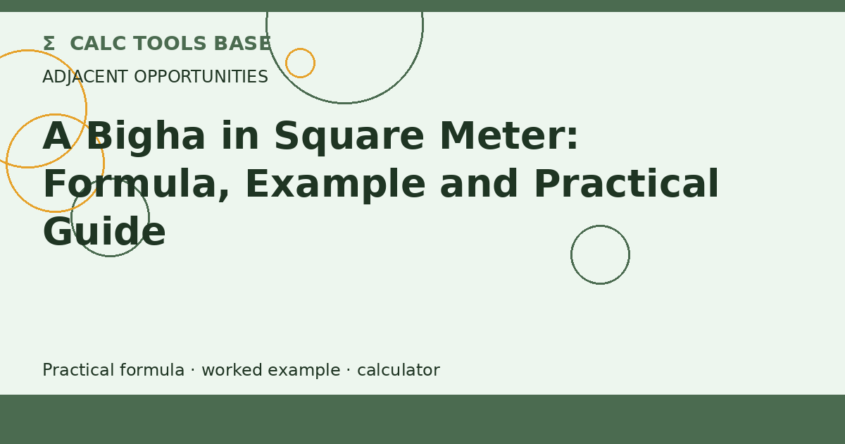 A Bigha In Square Meter