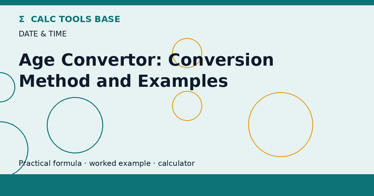 Age Convertor