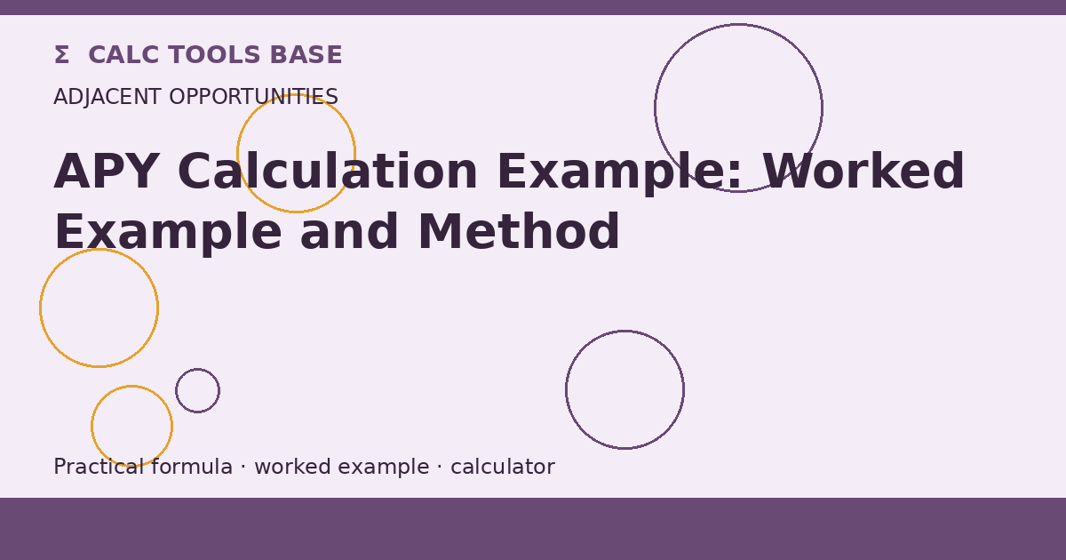 APY Calculation Example