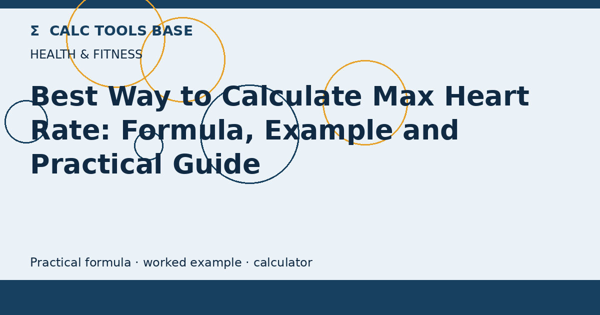 Best Way To Calculate Max Heart Rate