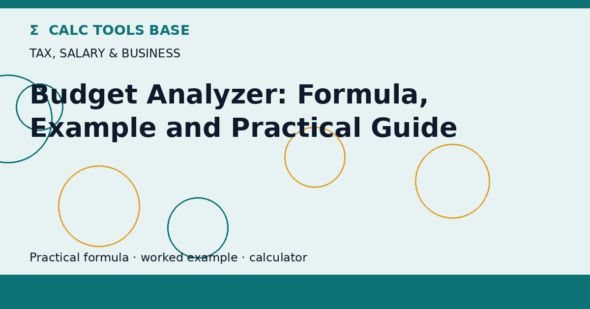 Budget Analyzer