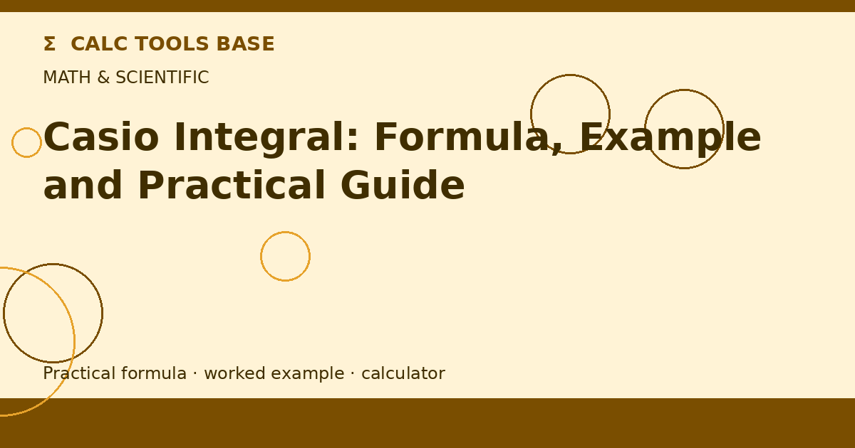 Casio Integral