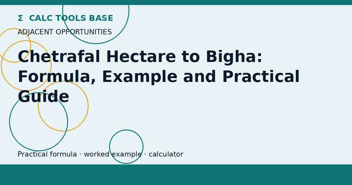 Chetrafal Hectare To Bigha
