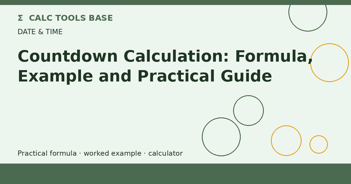 Countdown Calculation