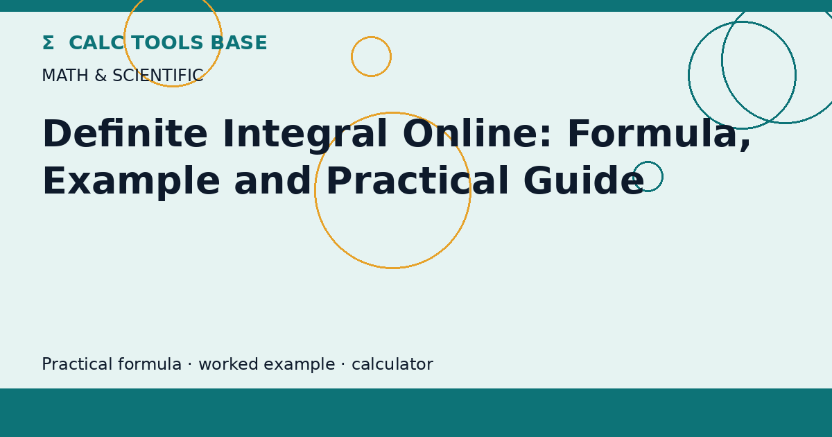 Definite Integral Online