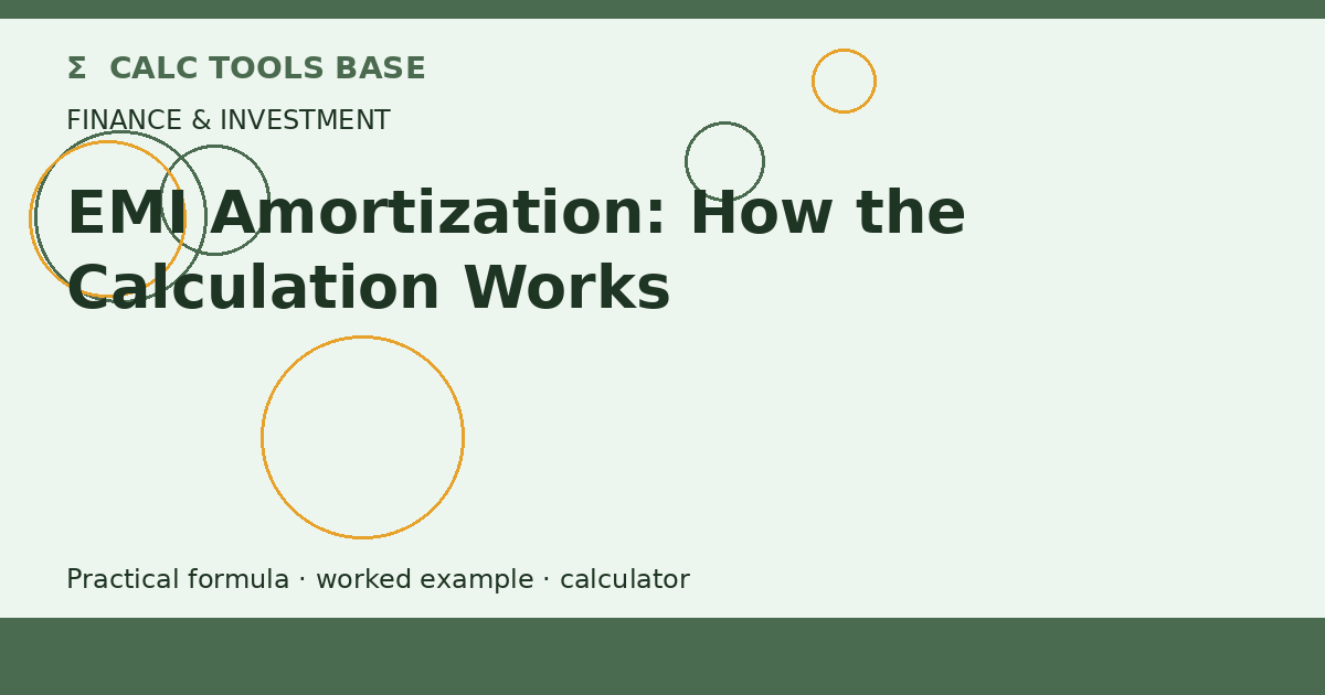 EMI Amortization