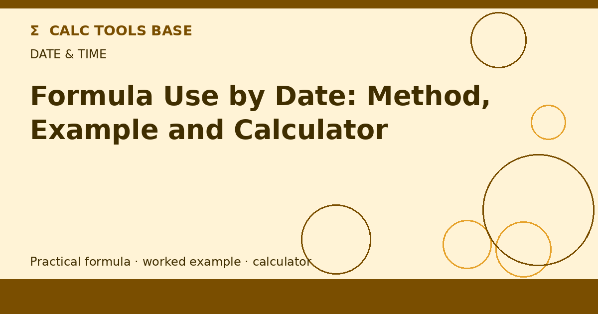 Formula Use By Date