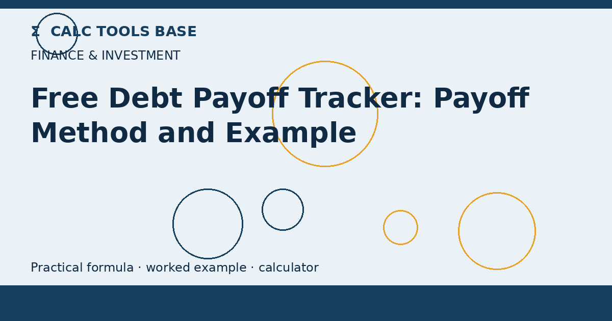 Free Debt Payoff Tracker