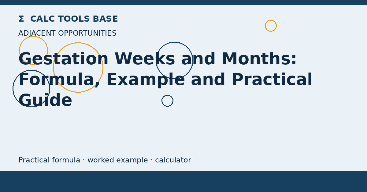Gestation Weeks And Months
