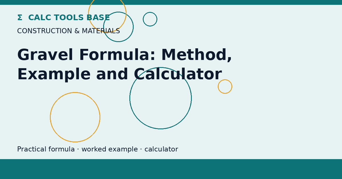 Gravel Formula