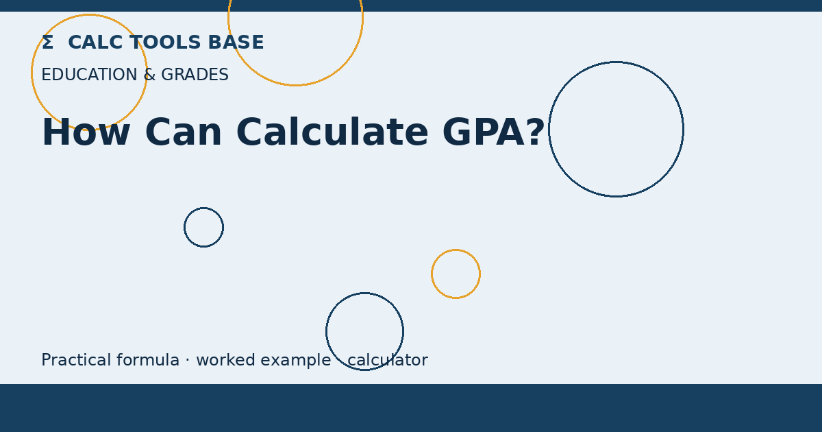 How Can Calculate GPA?