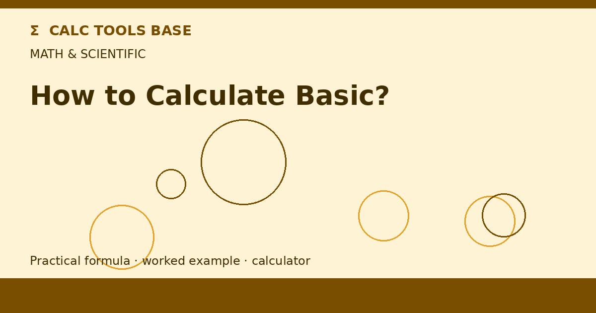 How To Calculate Basic?