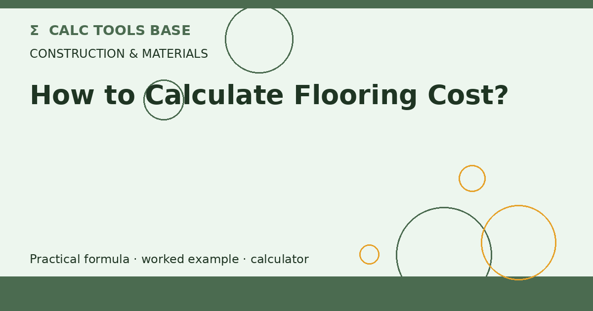 How To Calculate Flooring Cost?