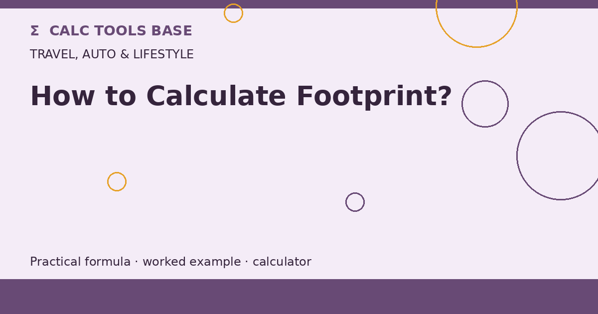 How To Calculate Footprint?