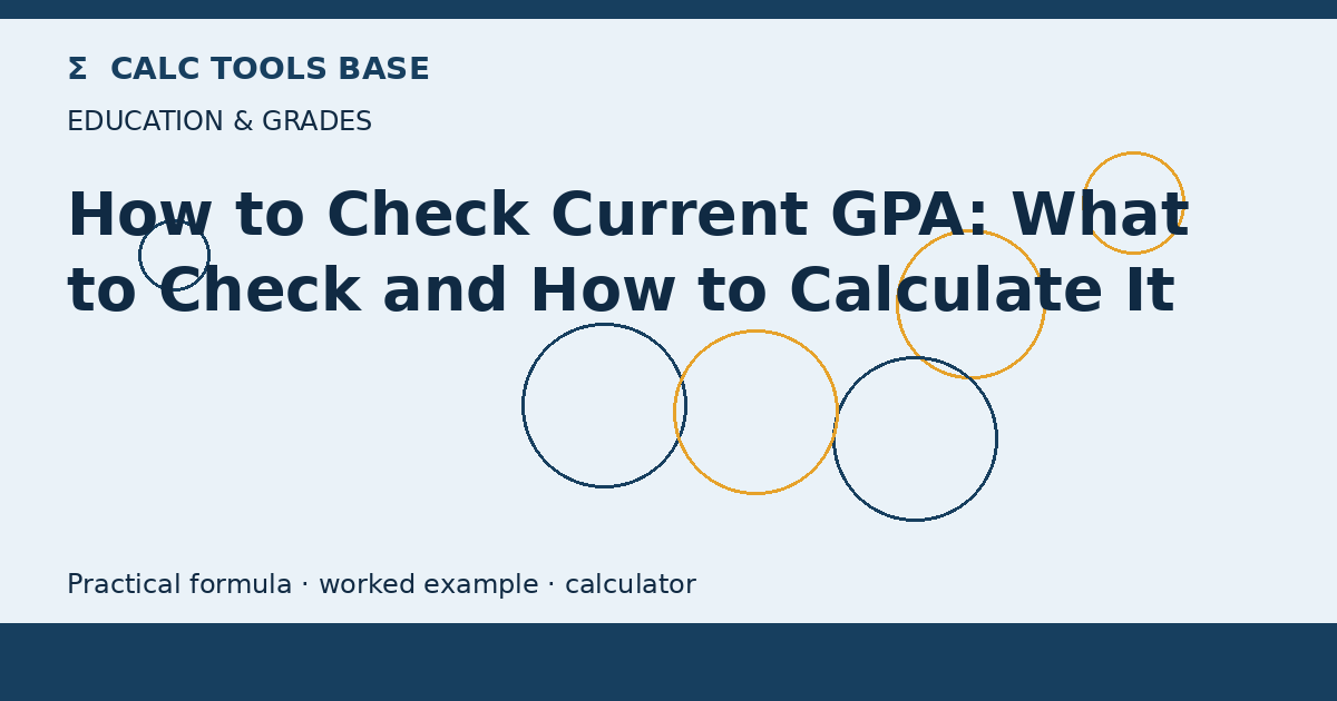 How To Check Current GPA?