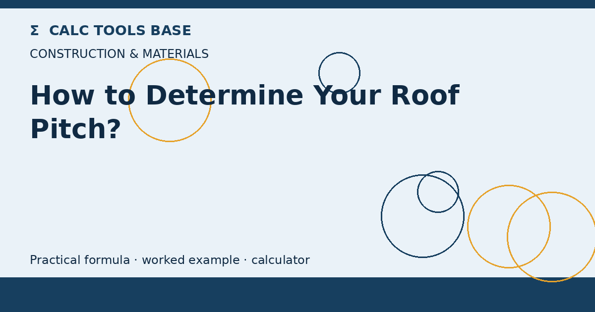 How To Determine Your Roof Pitch?