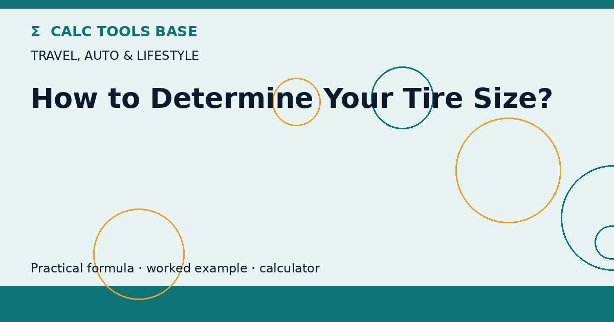 How To Determine Your Tire Size?