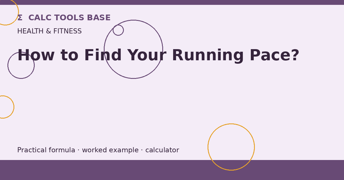 How To Find Your Running Pace?