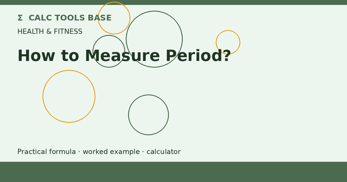How To Measure Period?