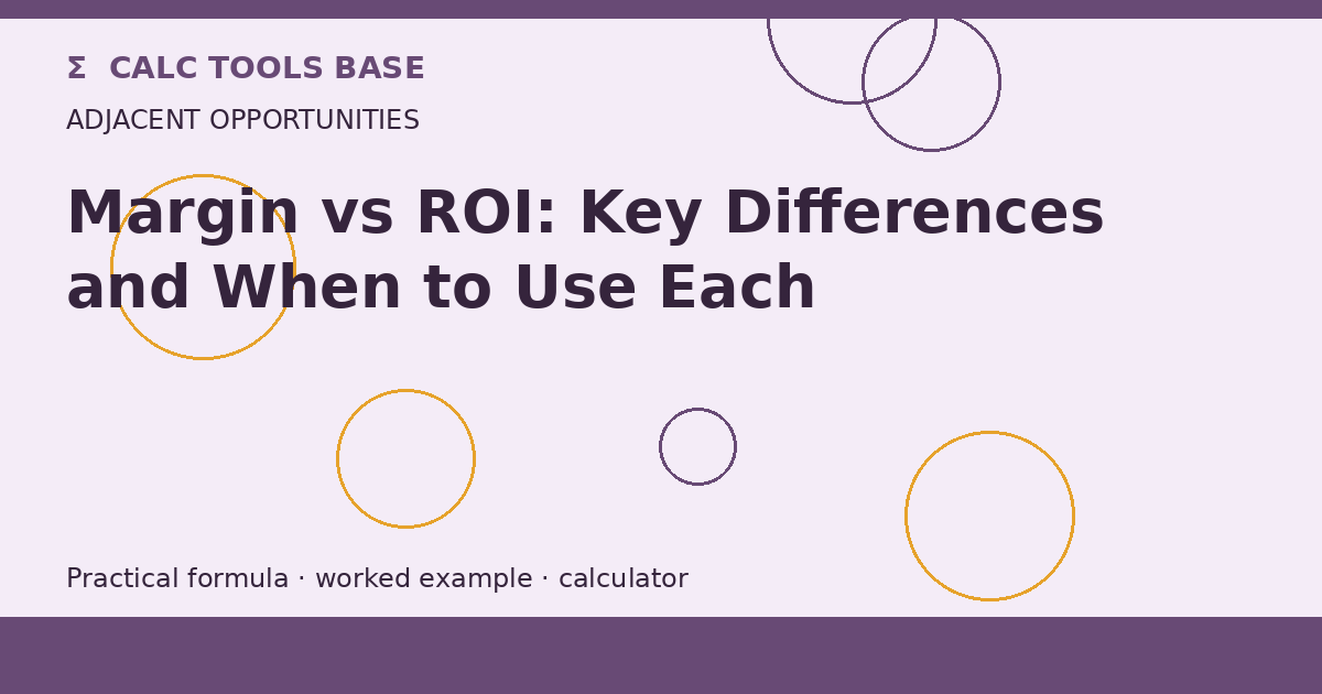 Margin Vs ROI