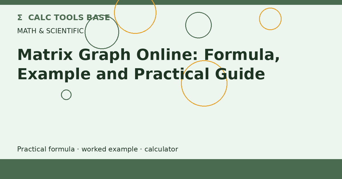 Matrix Graph Online