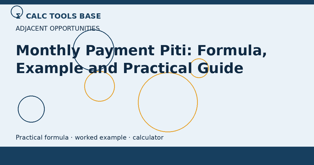 Monthly Payment Piti