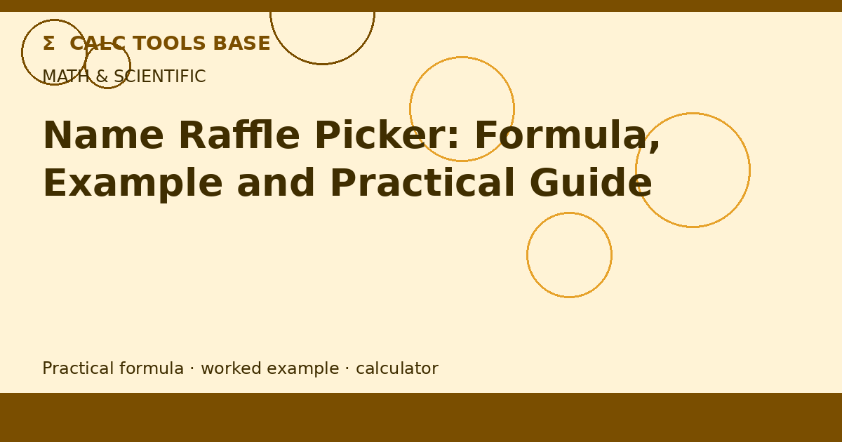 Name Raffle Picker