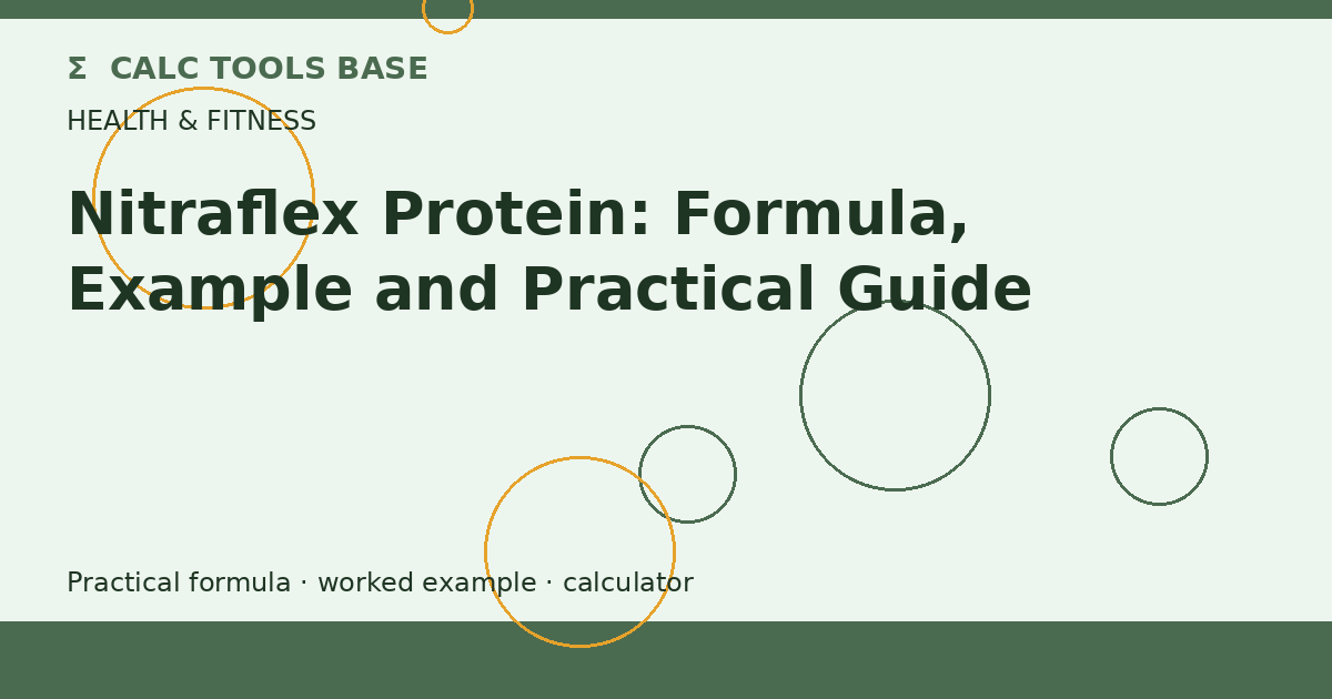 Nitraflex Protein