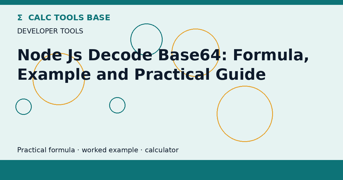 Node Js Decode BASE64