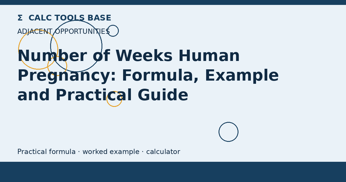 Number Of Weeks Human Pregnancy