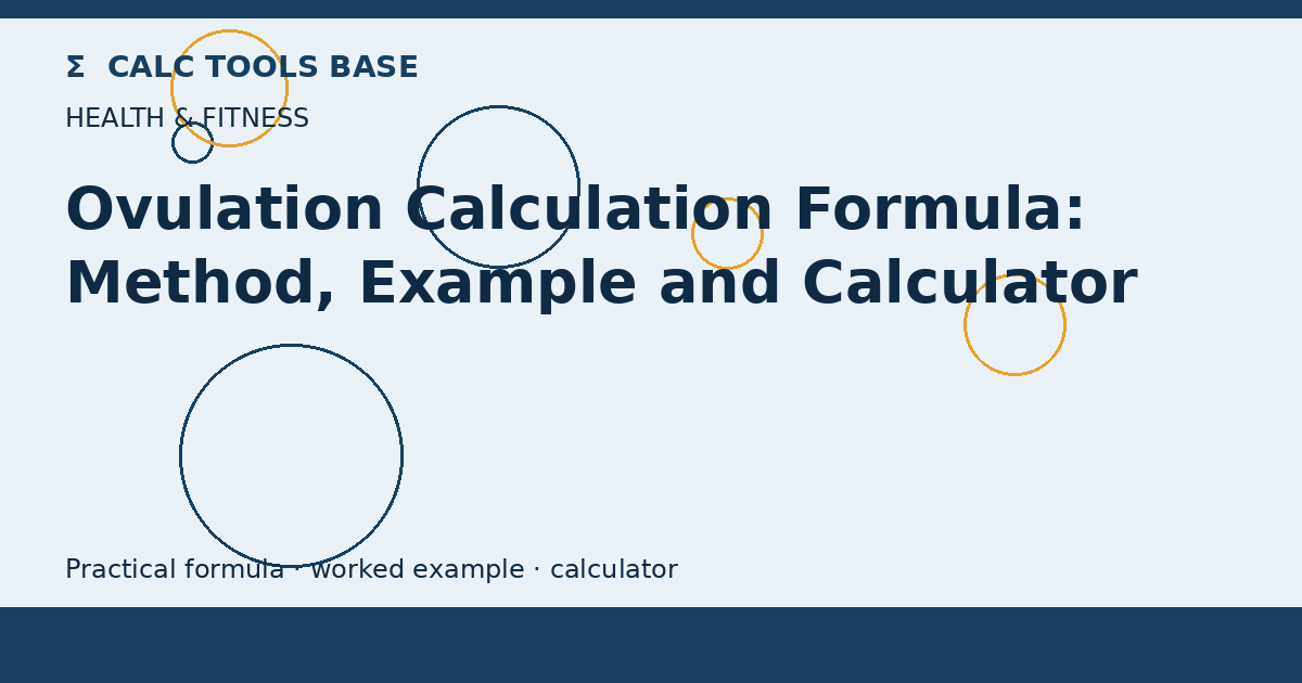 Ovulation Calculation Formula