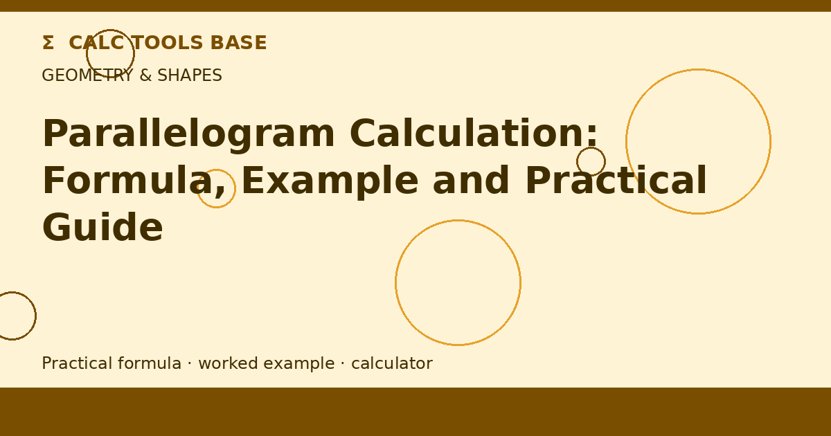 Parallelogram Calculation