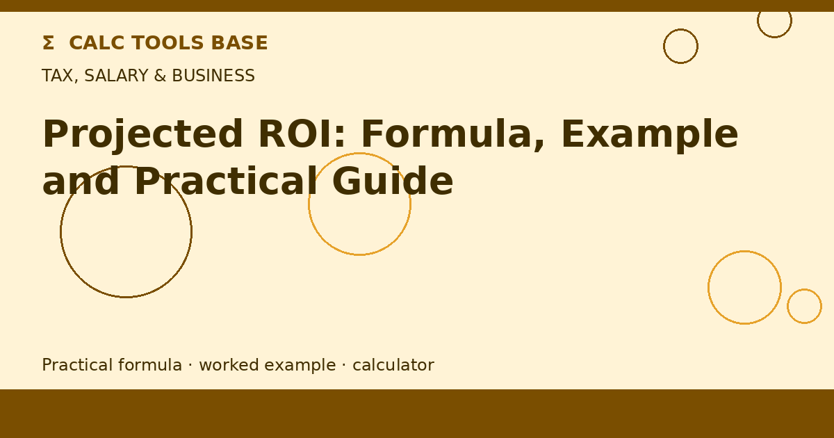 Projected ROI