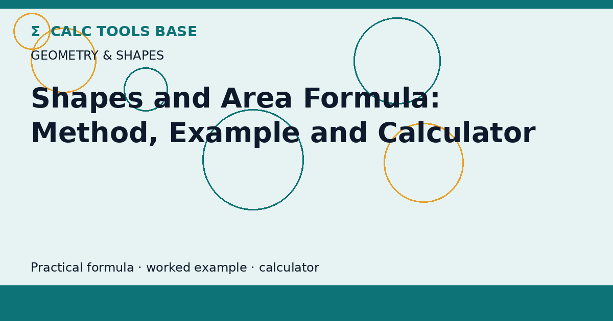 Shapes And Area Formula