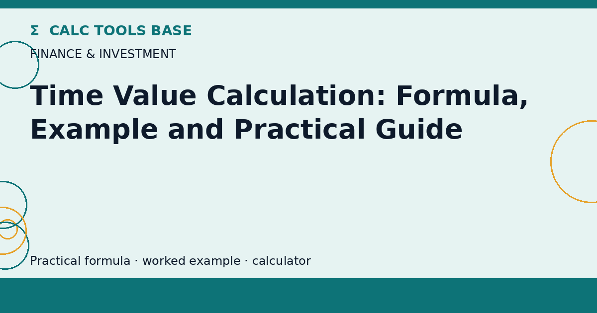 Time Value Calculation