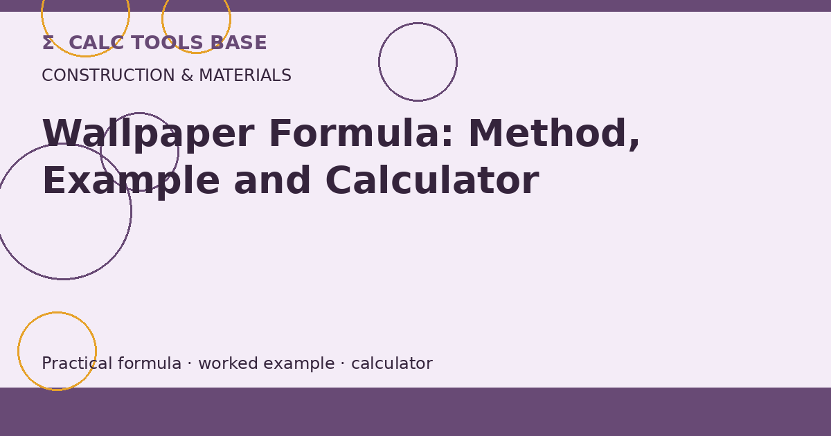 Wallpaper Formula